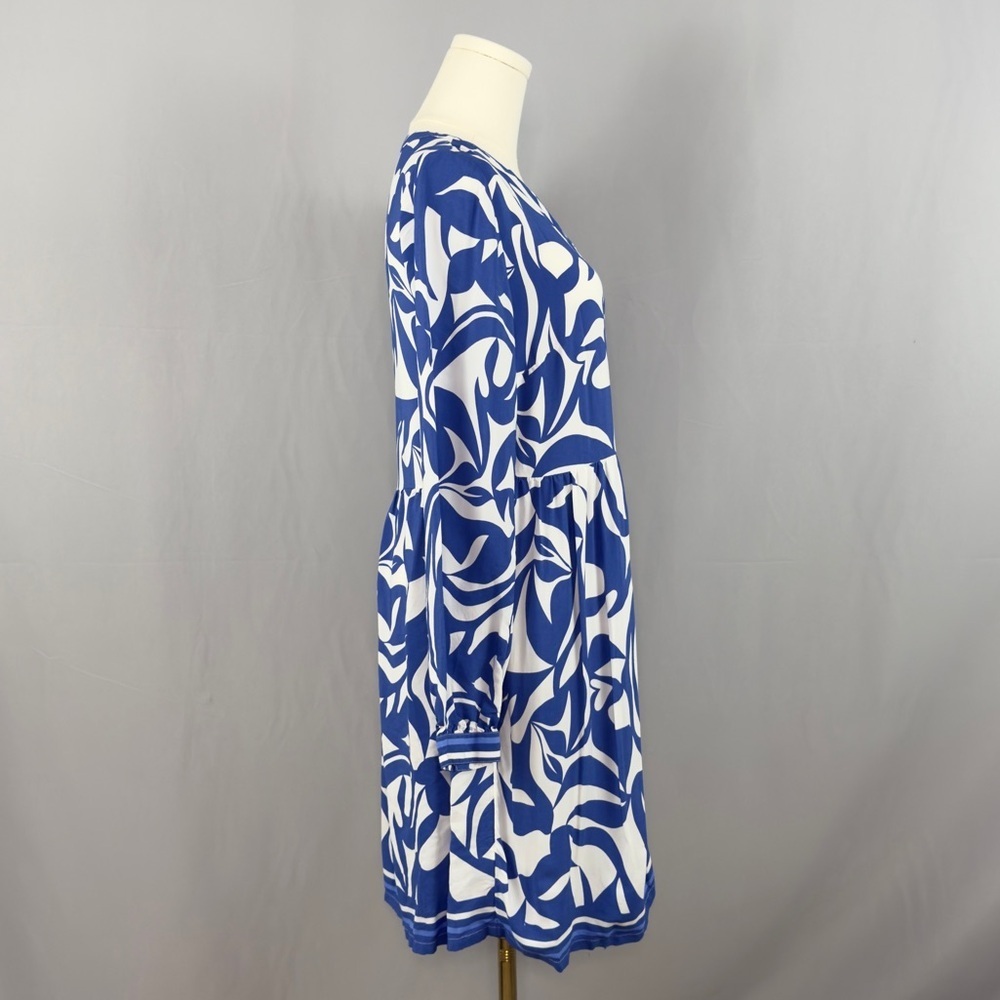 LOFT Blue and White Floral Dress - Picture 6 of 7